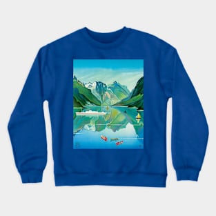 Vintage Travel Artwork - Norway Crewneck Sweatshirt